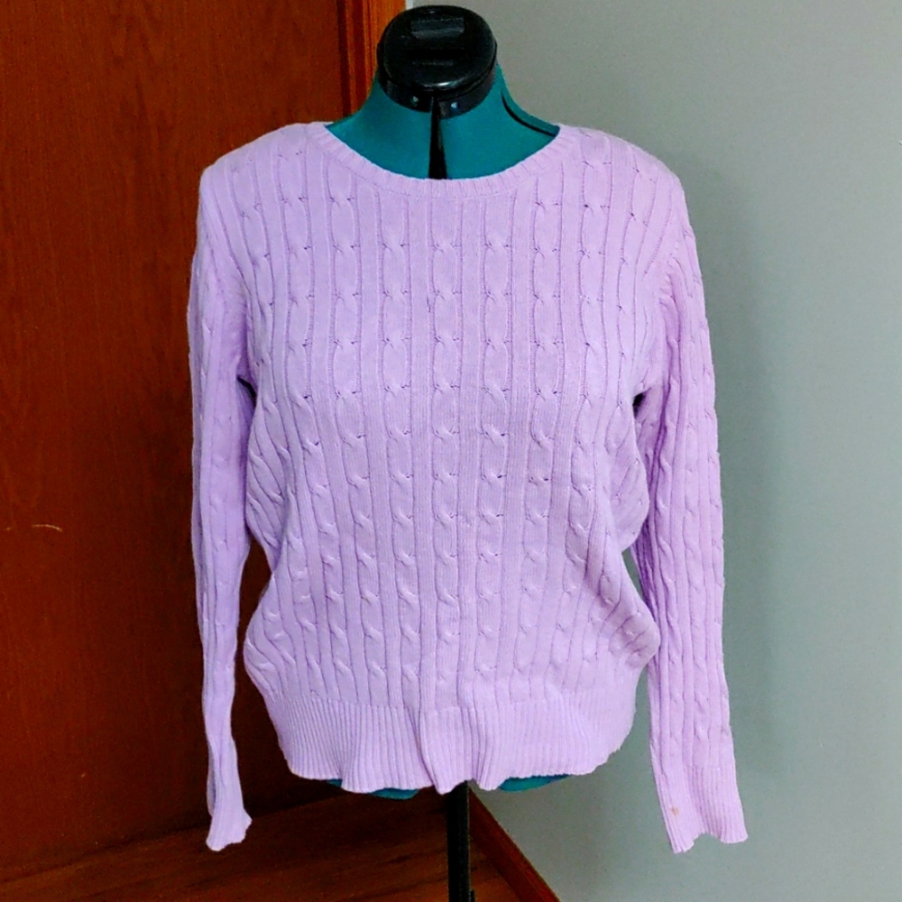 Cable knit sweater